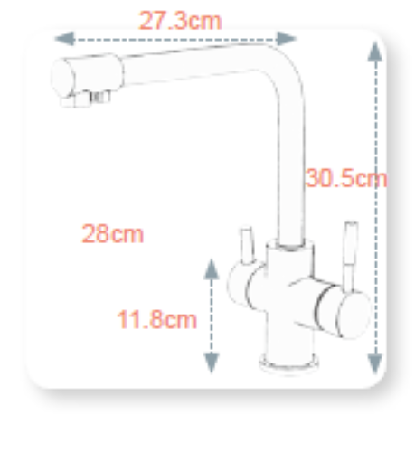 DK 1517 三用櫥房龍頭